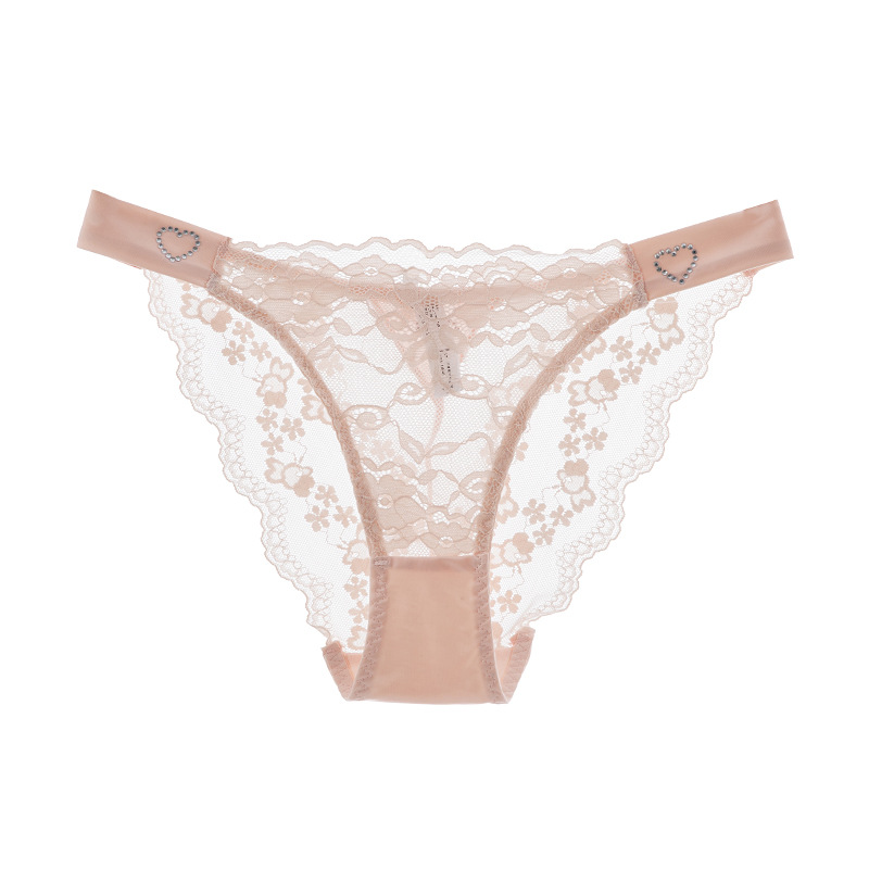 浅黄钻石 低腰 蕾丝透气 高弹 女士三角内裤.jpeg